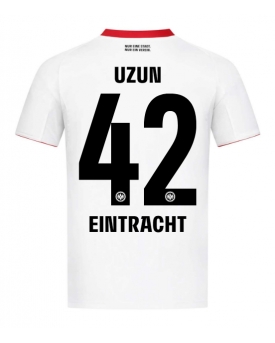 Billige Fotballdrakt Eintracht Frankfurt Can Uzun #42 Replika Bortedrakt 2025-26 Kortermet Billige Fotballdrakt Eintracht Frankfurt Can Uzun #42 Replika Bortedrakt 2025-26 Kortermet